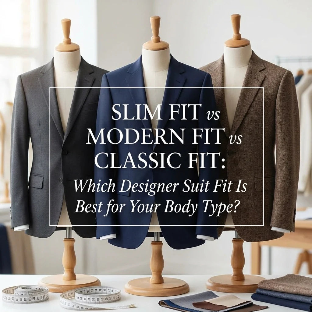 Slim Fit vs Modern Fit vs Classic Fit: Which Designer Suit Fit Is Best   PolishedThreads.com