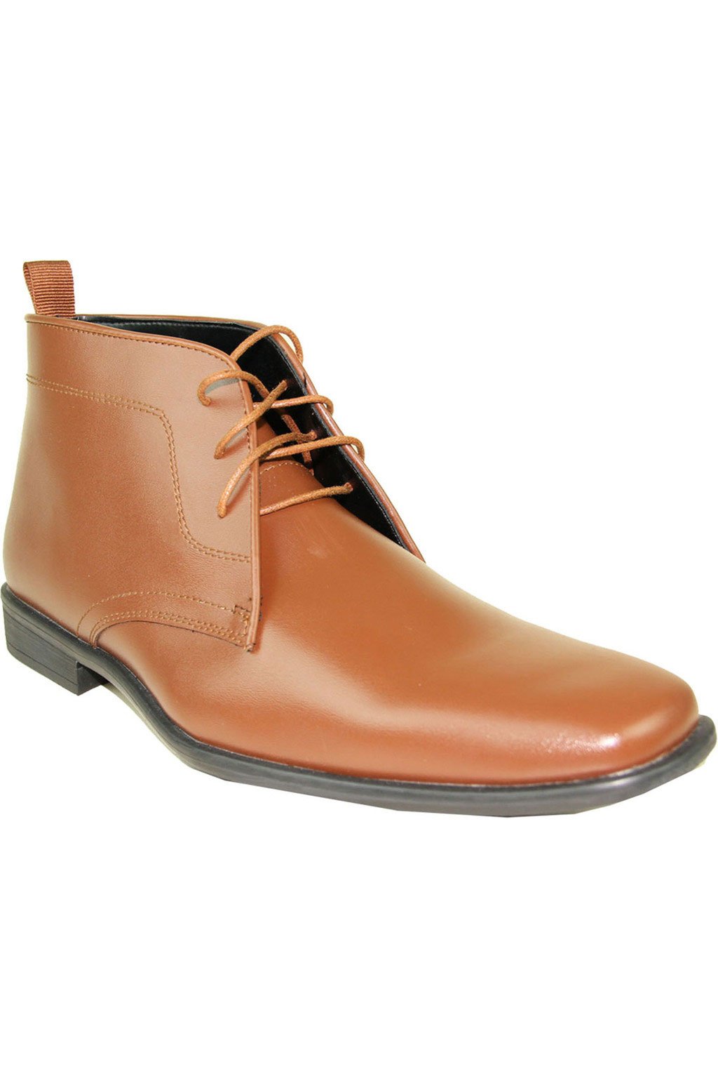 Allure Men Allure Boot Brown Matte Tuxedo Shoes 7.5 Wide (EE)
