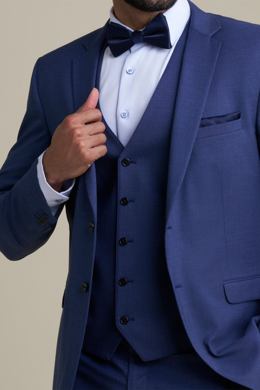 blue dress vest mens Blue 