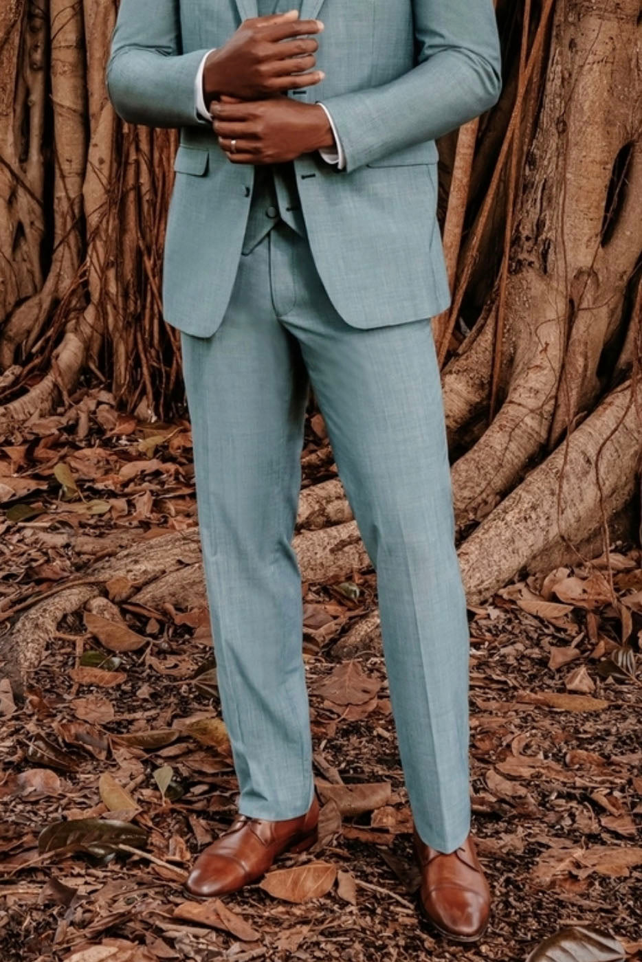 Brunswick Sea Glass Ultra Slim Suit Pants