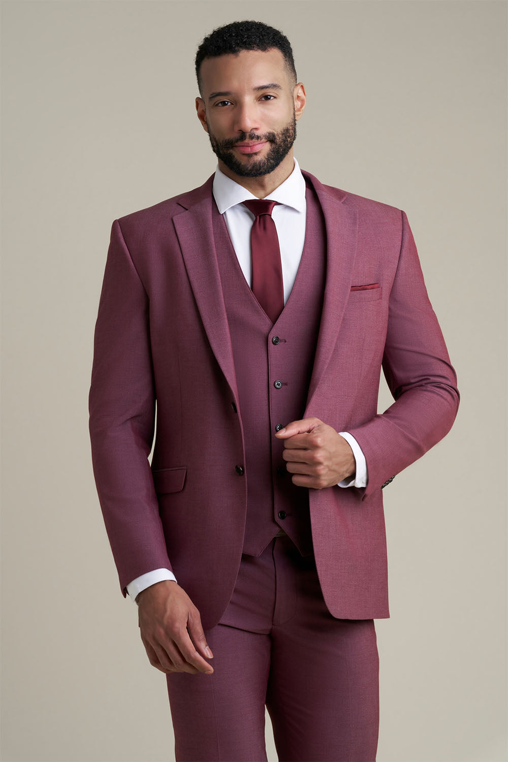 Savoy Burgundy Suit Jacket (Separates)
