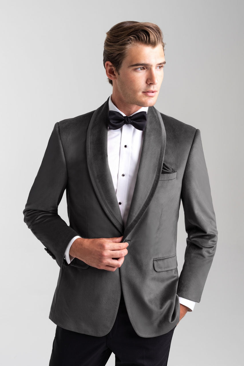 silver dress jacket Silver Floral Modern Fit Sport Coat