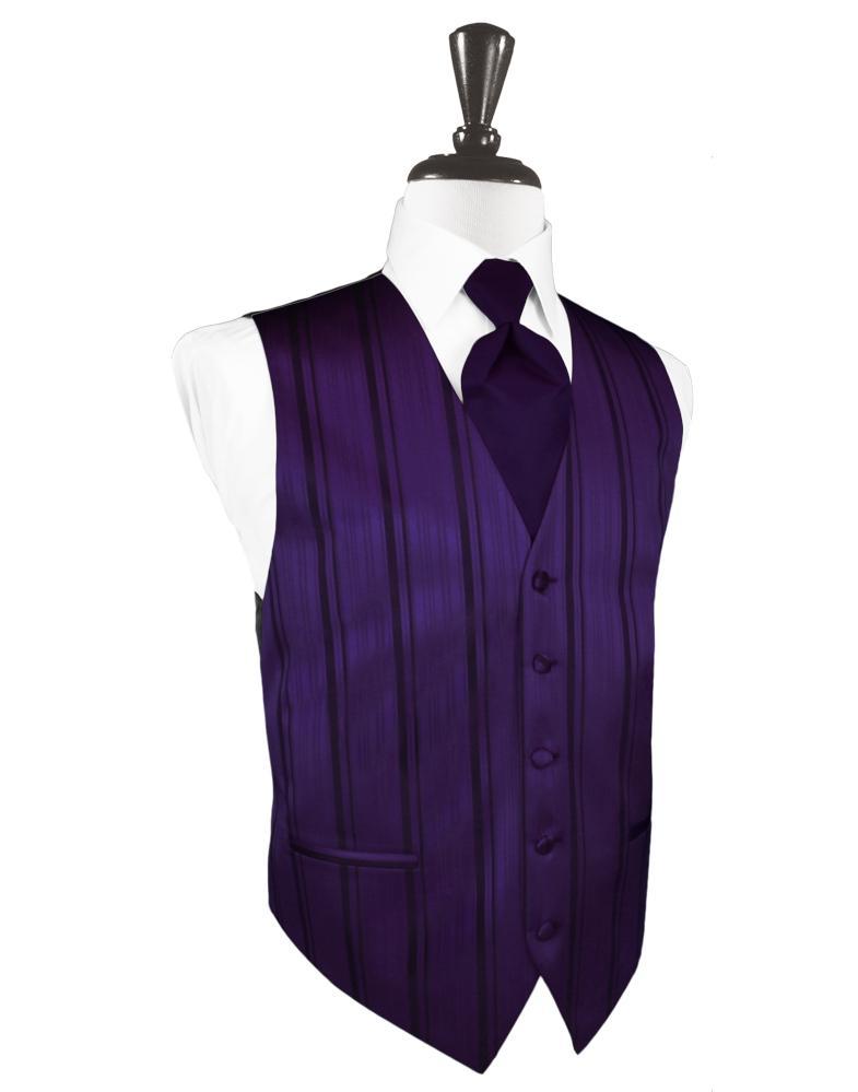 purple dress vest Men's Linen-Look Plum Suit Vest, 62 Standard