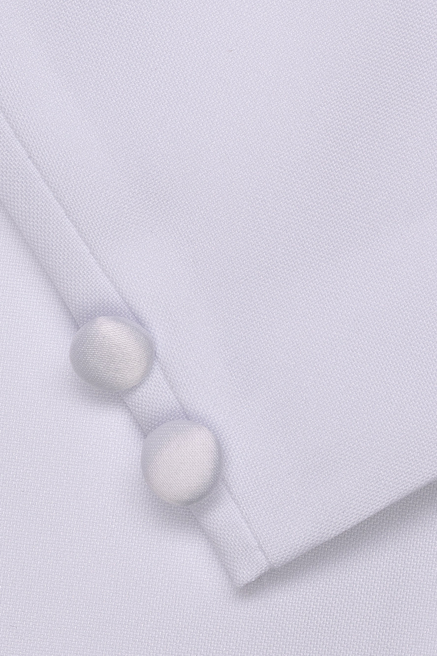 Little Tuxedos "Princeton" Kids White Tuxedo (5-Piece Set)