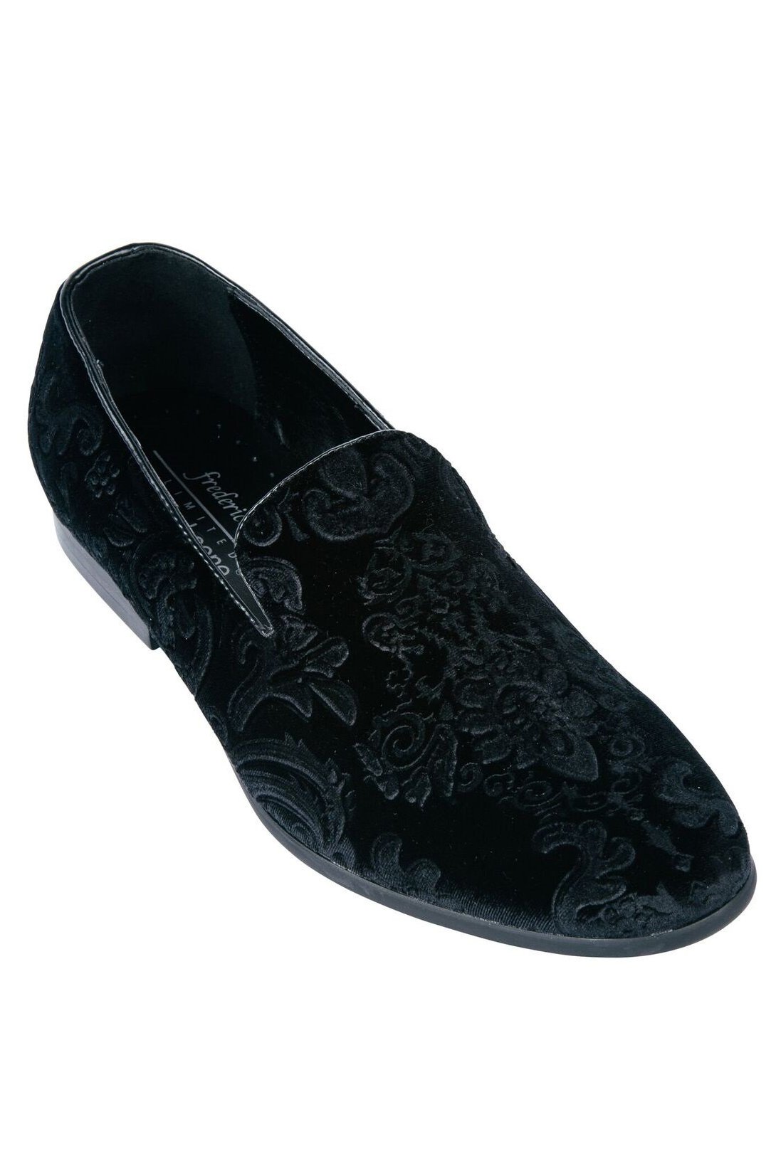 Marcel Black Velvet Frederico Leone Tuxedo Shoes