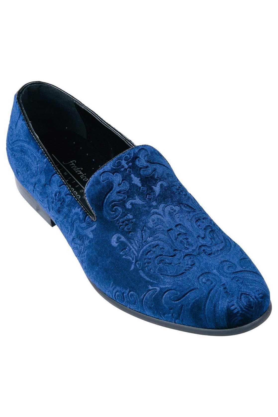 Marcel Blue Velvet Frederico Leone Tuxedo Shoes - 11.5 / Medium (D) Marcel Blue Velvet Frederico Leone Tuxedo Shoes - 11.5 / Medium (D)