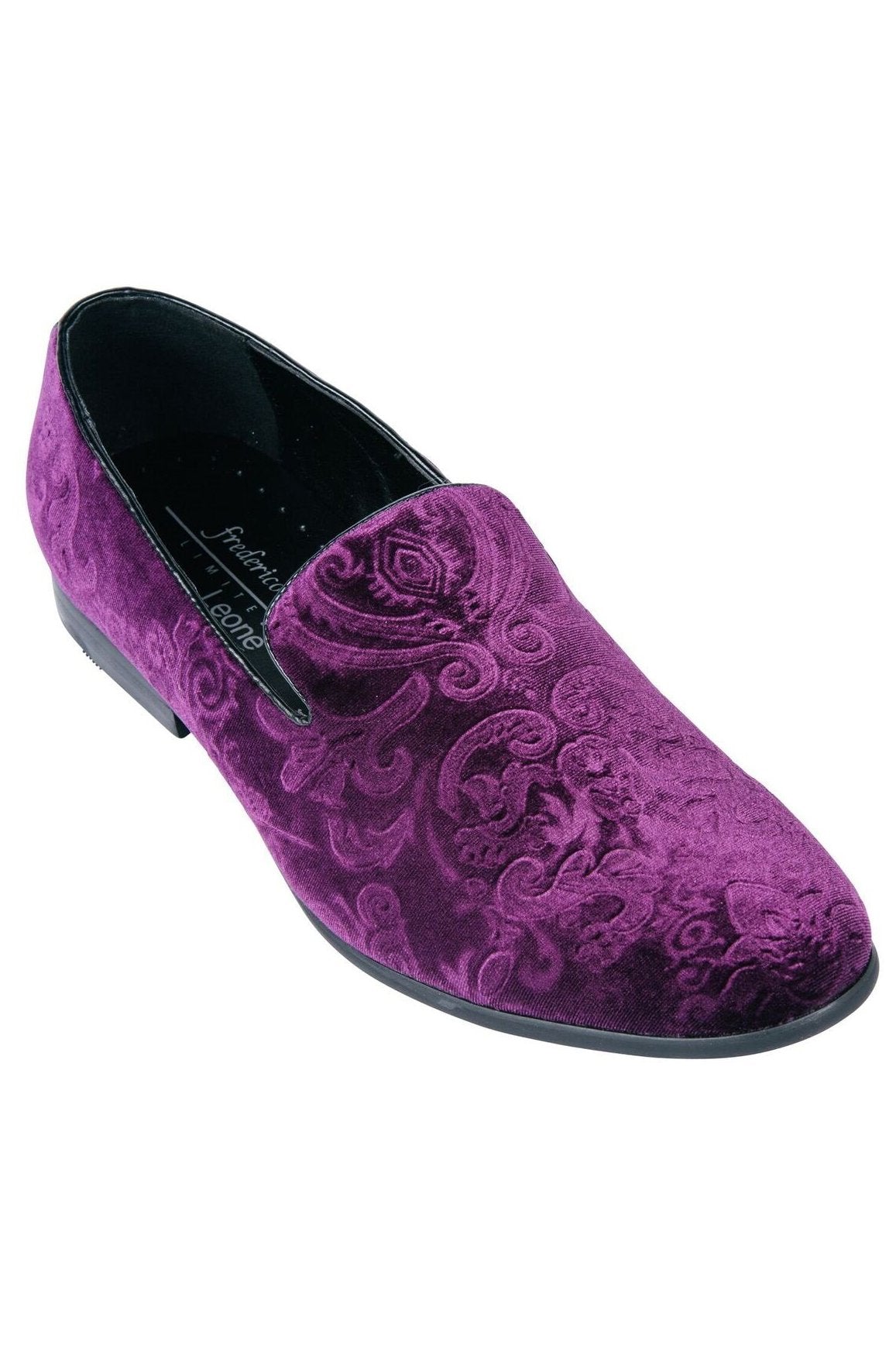 Marcel Purple Velvet Frederico Leone Tuxedo Shoes