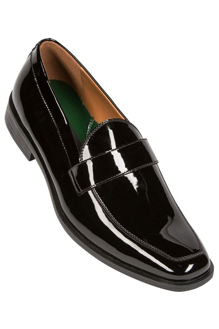 Frederico Leone Black Patent Leather Lace-Up Tuxedo Shoes FREDERICO LEONE BLACK PATENT LEATHER MENS TUXEDO DRESS SHOES  main image 2