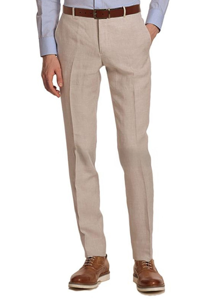 Enzo Tovare Natural Linen Dress Pants - 34 / Modern Enzo Tovare Natural Linen Dress Pants - 34 / Modern