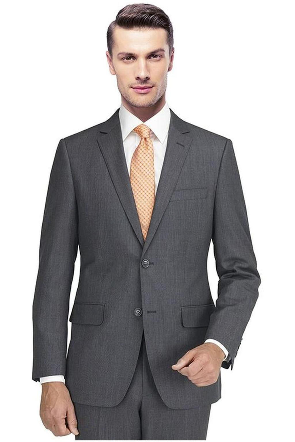 Mantoni Grey Birdseye Suit (2-Piece Set) –1