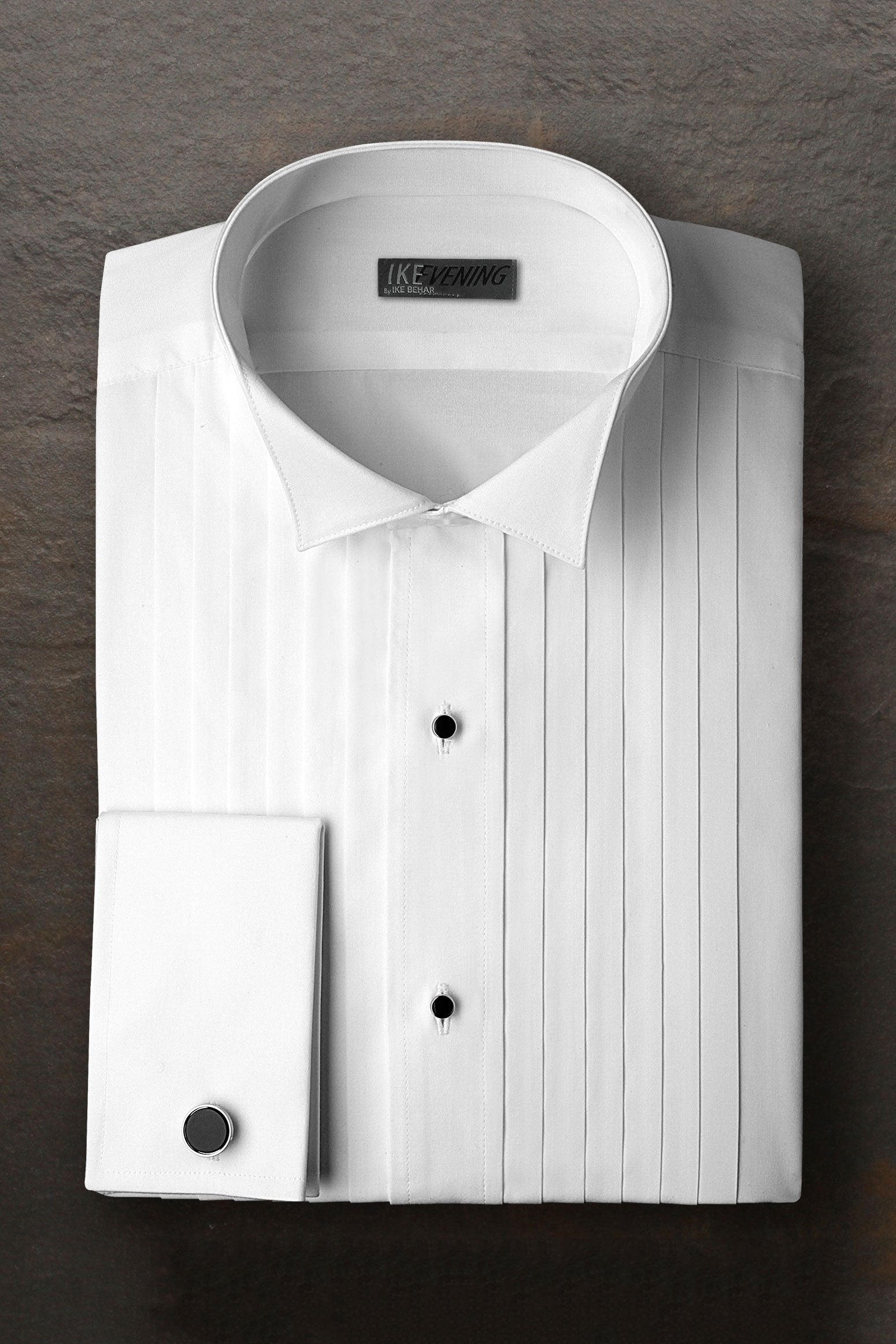 dress shirt pleats Alexander White Pleated Wingtip Tuxedo 21 inches Collar Type Rhinestone Color:Silver Black Ribbed Knit Dress floral lace maxi