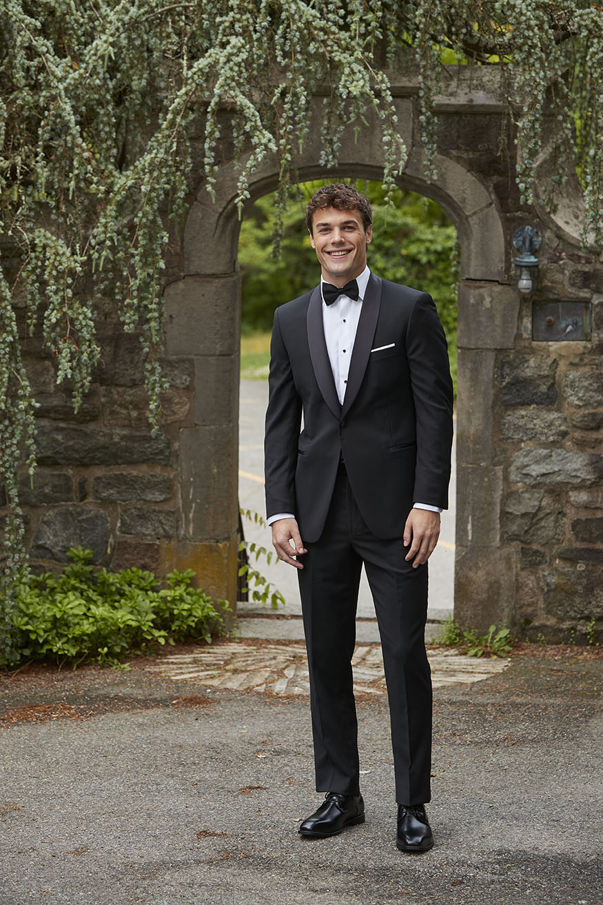 Ike Behar Evening Shawl Black 1-Button Shawl Tuxedo (2-Piece Set) 42L Slim Ike Behar Evening Shawl Black 1-Button Shawl Tuxedo (2-Piece Set) 42L Slim
