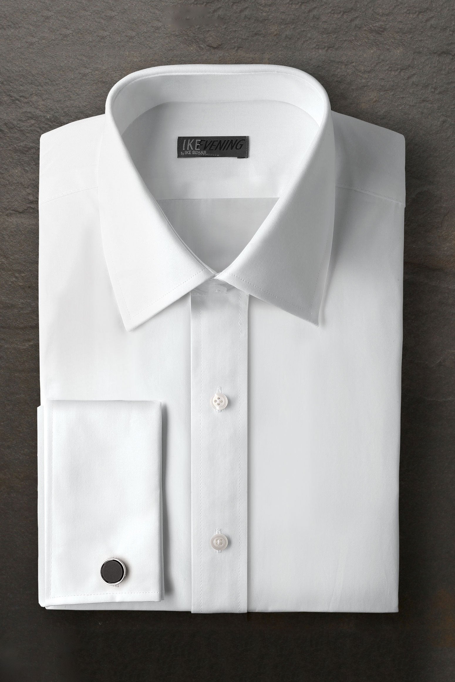 Ike Behar Marshall White Laydown Tuxedo Shirt 16 36-37 Ike Behar Marshall White Laydown Tuxedo Shirt 16 36-37