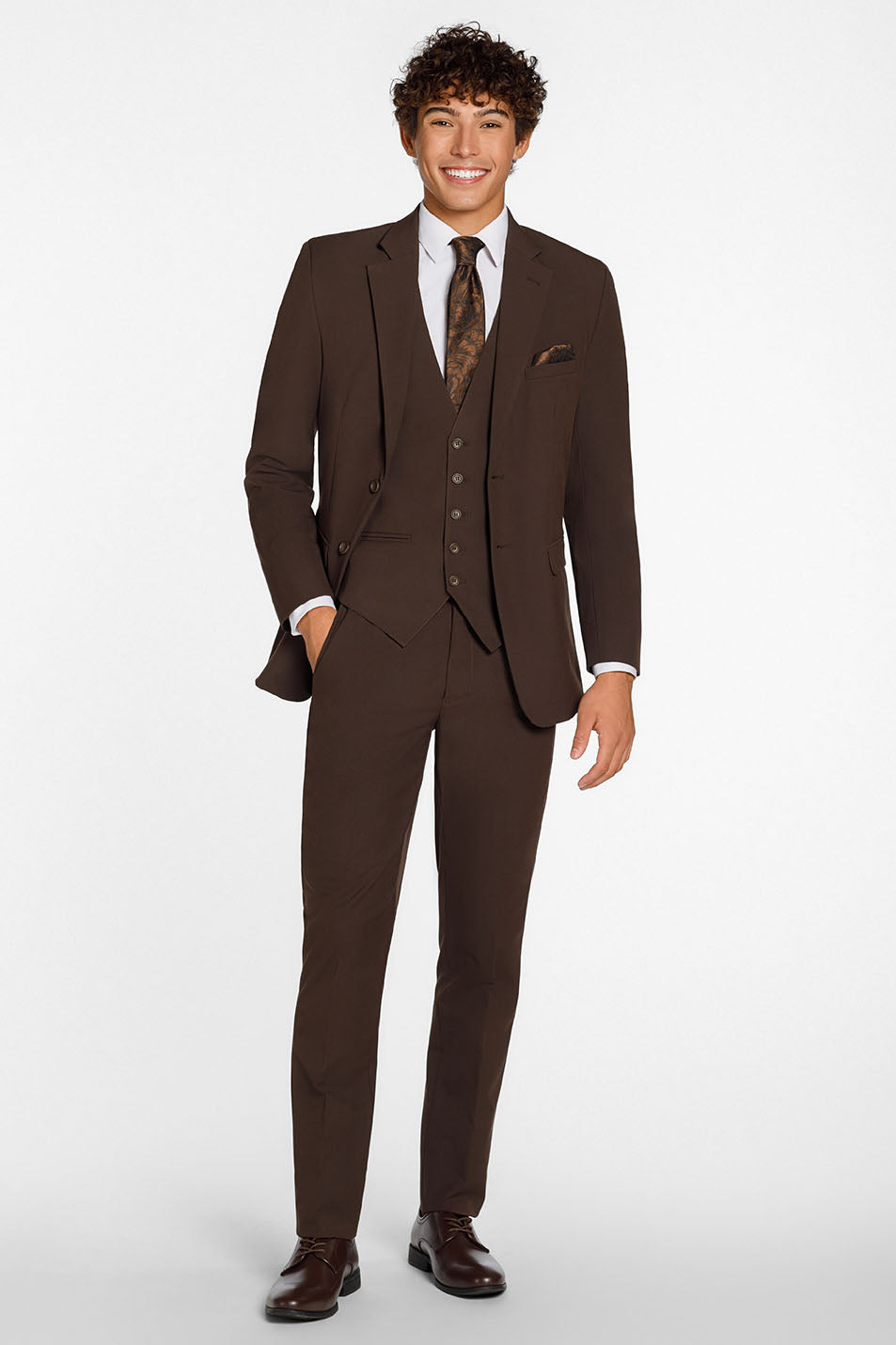 Mark of Distinction Metro Chocolate Suit Jacket (Separates) 42L Trim Mark of Distinction Metro Chocolate Suit Jacket (Separates) 42L Trim