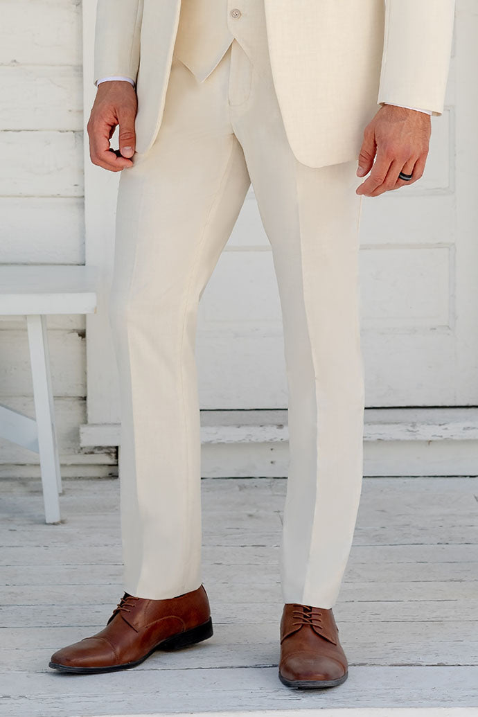 Metro Creme Luxury Blend Suit Pants