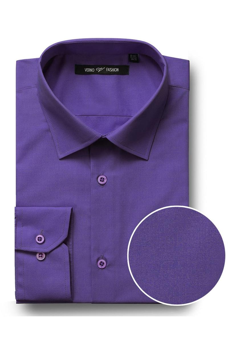 long sleeve purple dress shirt Icon