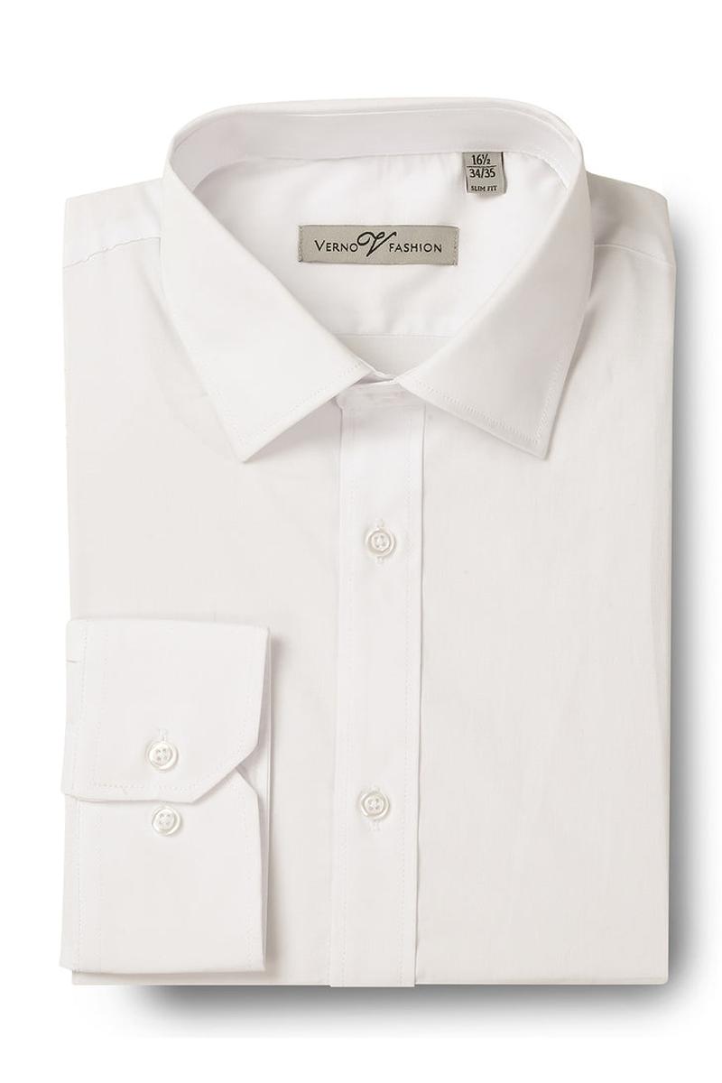 light ivory dress shirt Ivory Slim Fit Microfiber Dress Shirt with Plain Front and Barrel Cuffs, 16-16.5 x 38/39