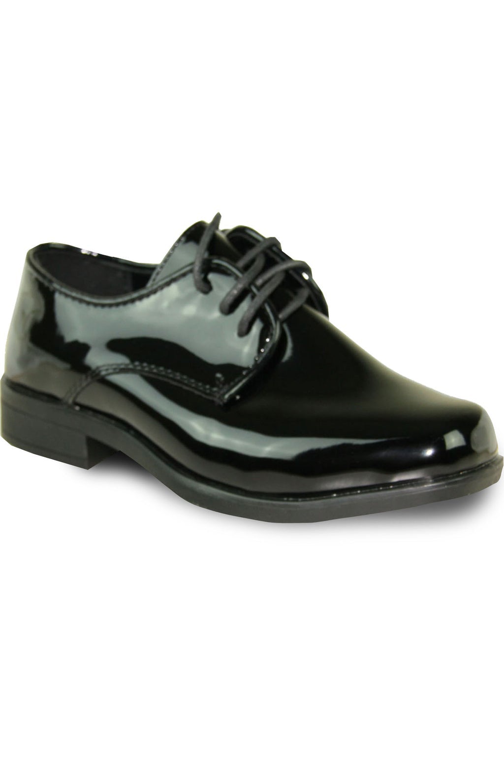 Vangelo Sarno Kids Black Tuxedo Shoes 12T