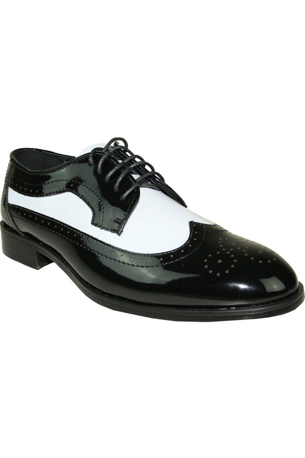 Telford Black and White Vangelo Tuxedo Shoes