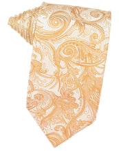 Load image into Gallery viewer, Cardi Self Tie Apricot Tapestry Necktie