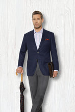 Load image into Gallery viewer, MaxDavoli MaxDavoli Dark Blue Blazer With Mother Of Pearl Buttons