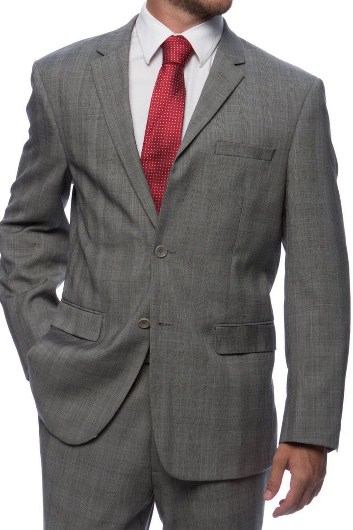 Prontomoda Prontomoda Glen Plaid Grey Suit