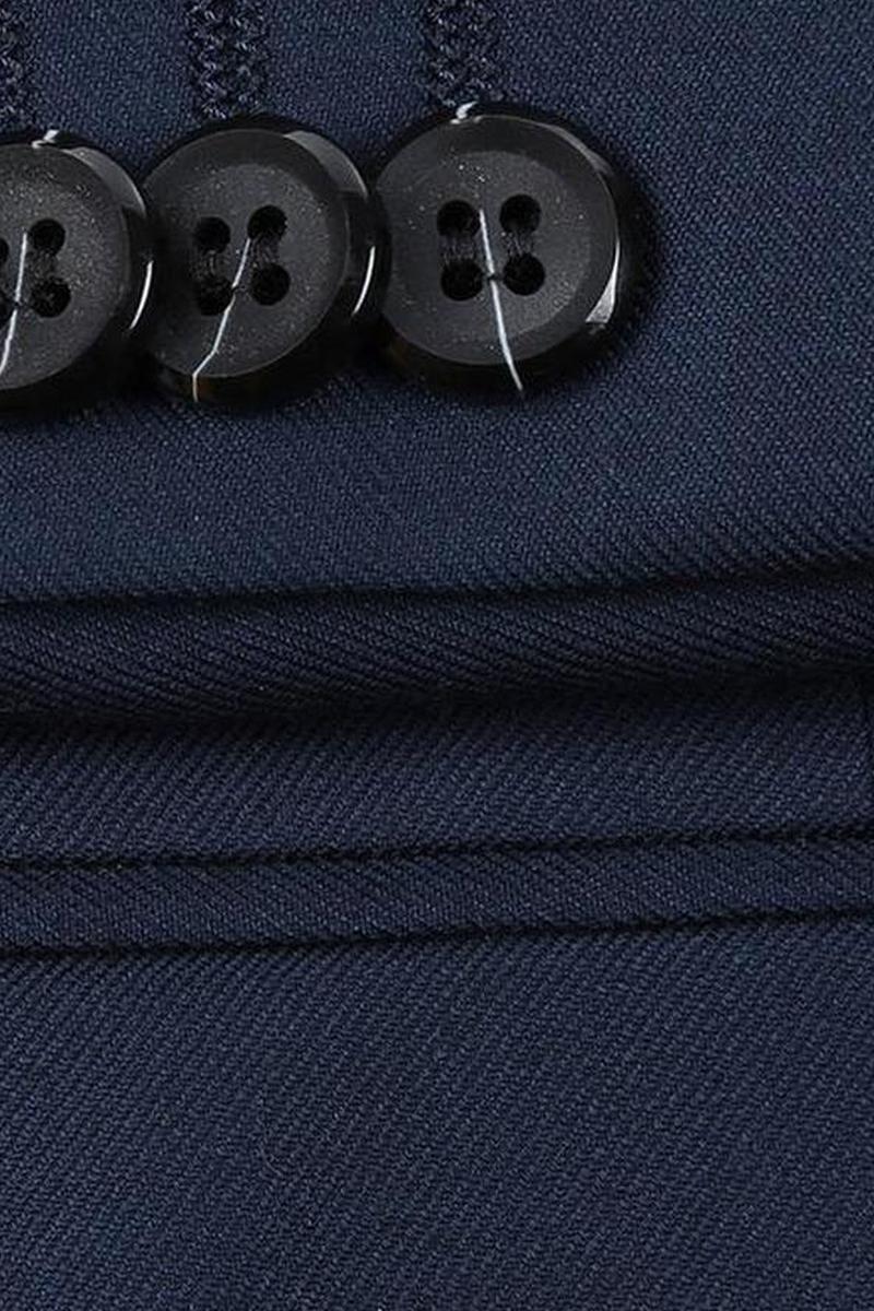 Navy Solid 2-Button Notch Suit (2-Piece Set)