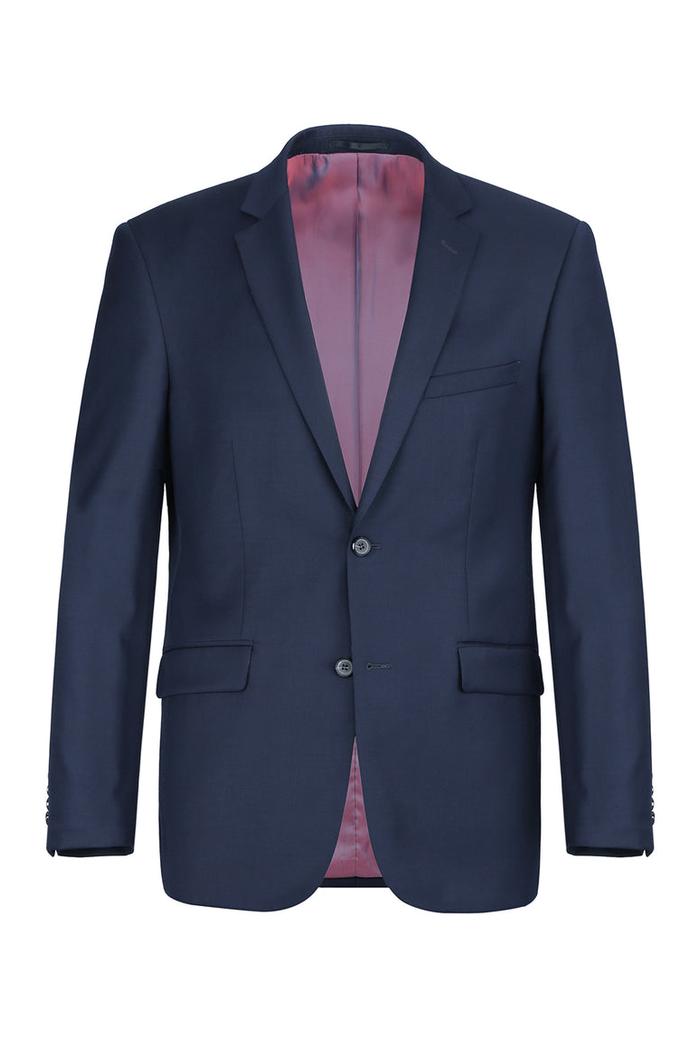 Navy Solid 2-Button Notch Suit (2-Piece Set)