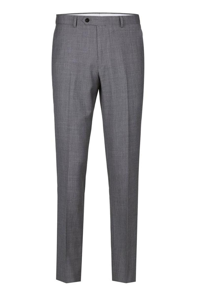 Grey Solid 2-Button Notch Suit (2-Piece Set)