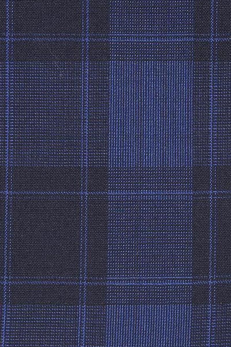 Navy Windowpane 2-Button Notch Suit (2-Piece Set)