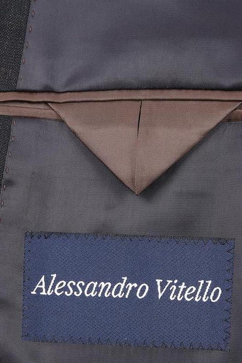 Black Windowpane 2-Button Notch Suit (2-Piece Set)