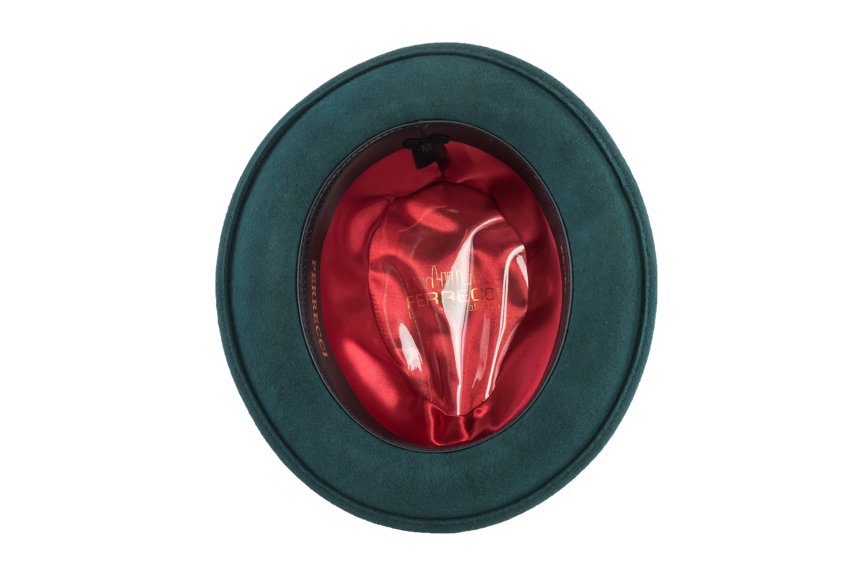 Hunter Green Brooks Trilby 100% Australian Wool Crushable Hat