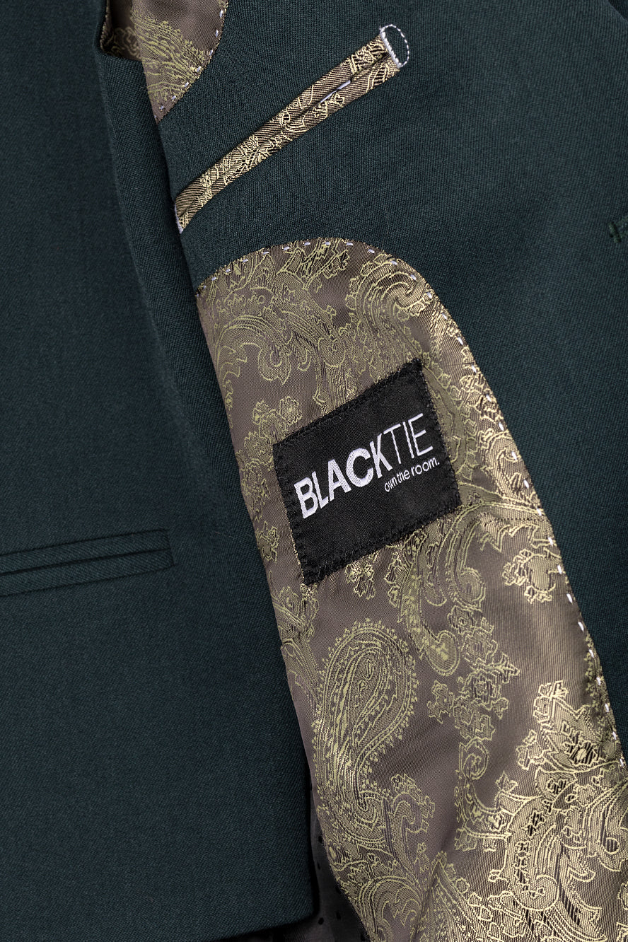 BLACKTIE "Liam" Kids Hunter Green Suit (5-Piece Set)