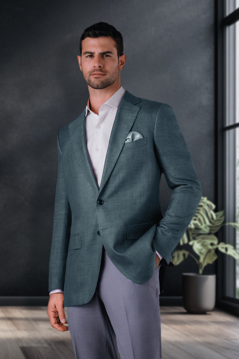 MaxDavoli Teal Bamboo Jacket