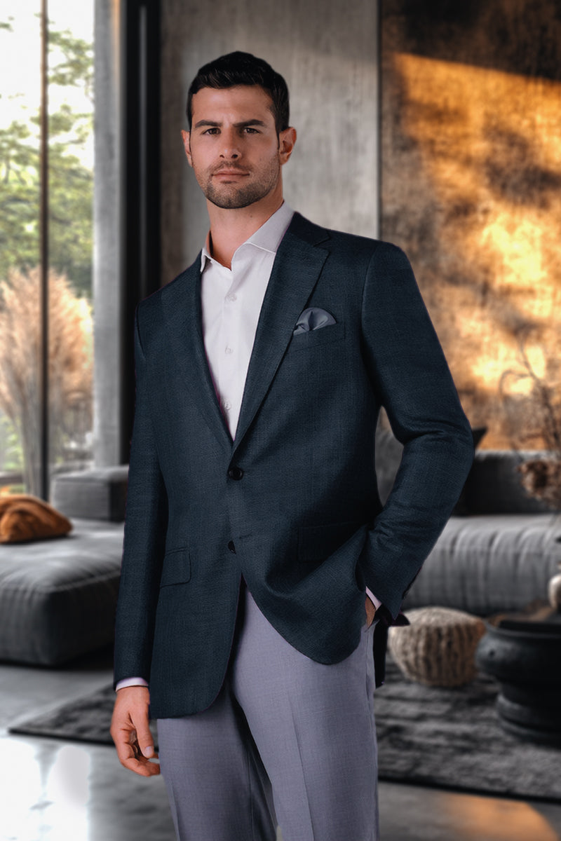 MaxDavoli Blue Bamboo Jacket