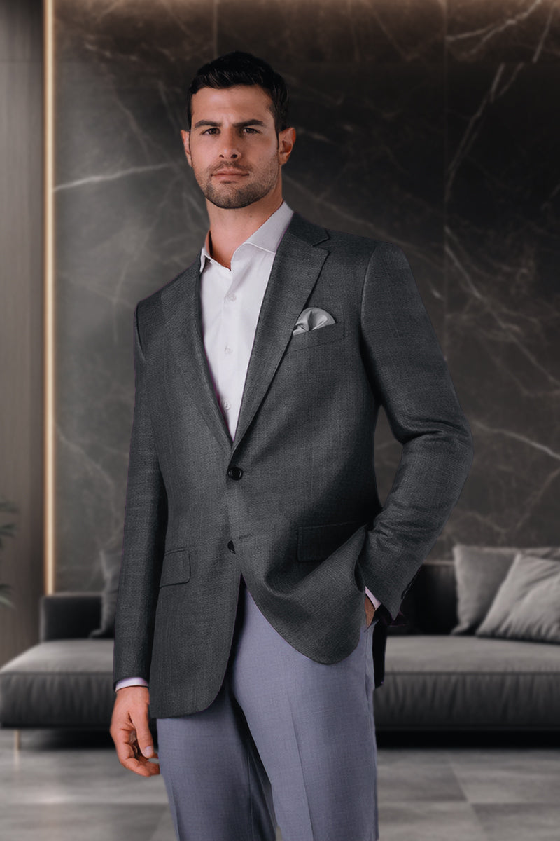MaxDavoli Charcoal Bamboo Jacket