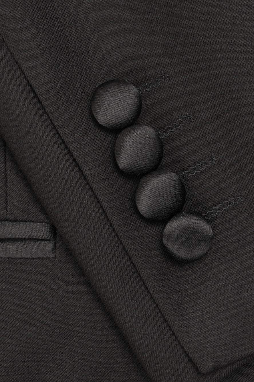 "London" Black Tuxedo Jacket (Separates)