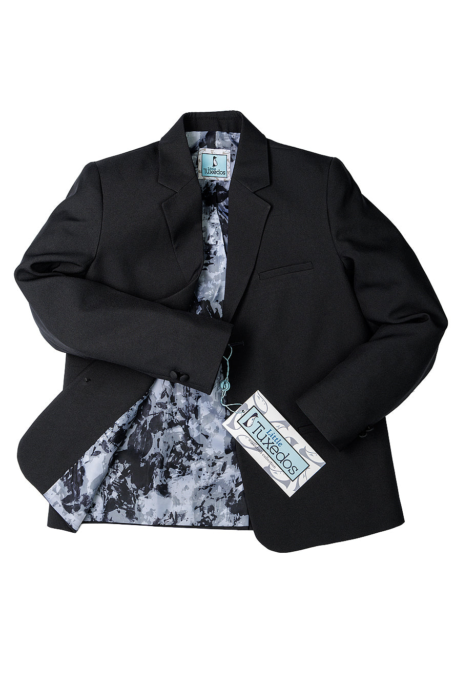 Little Tuxedos "Mason" Kids Charcoal Suit (5-Piece Set)