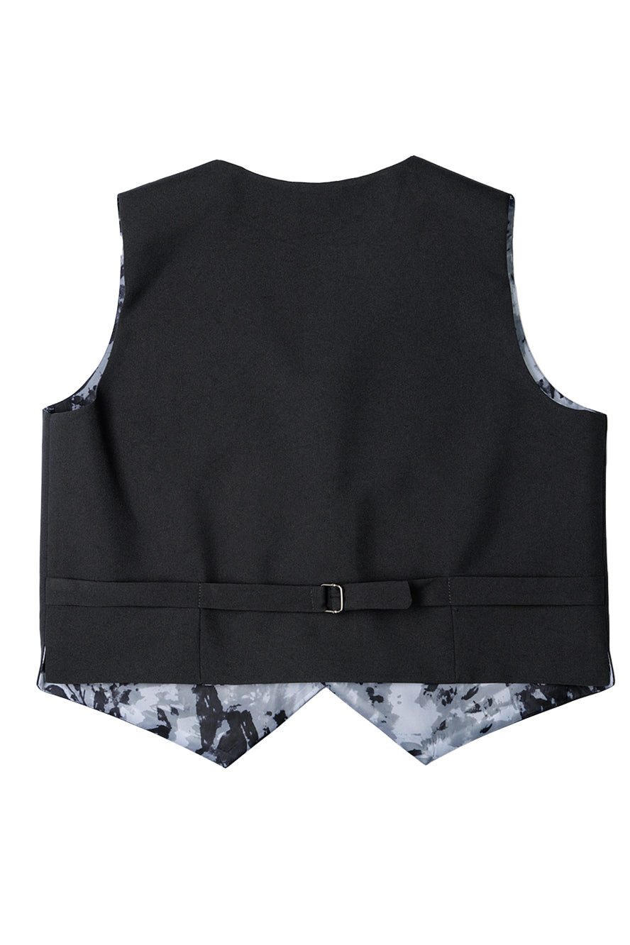 Little Tuxedos "Mason" Kids Charcoal Suit (5-Piece Set)