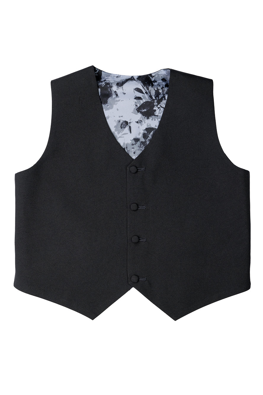 Little Tuxedos "Mason" Kids Charcoal Suit (5-Piece Set)