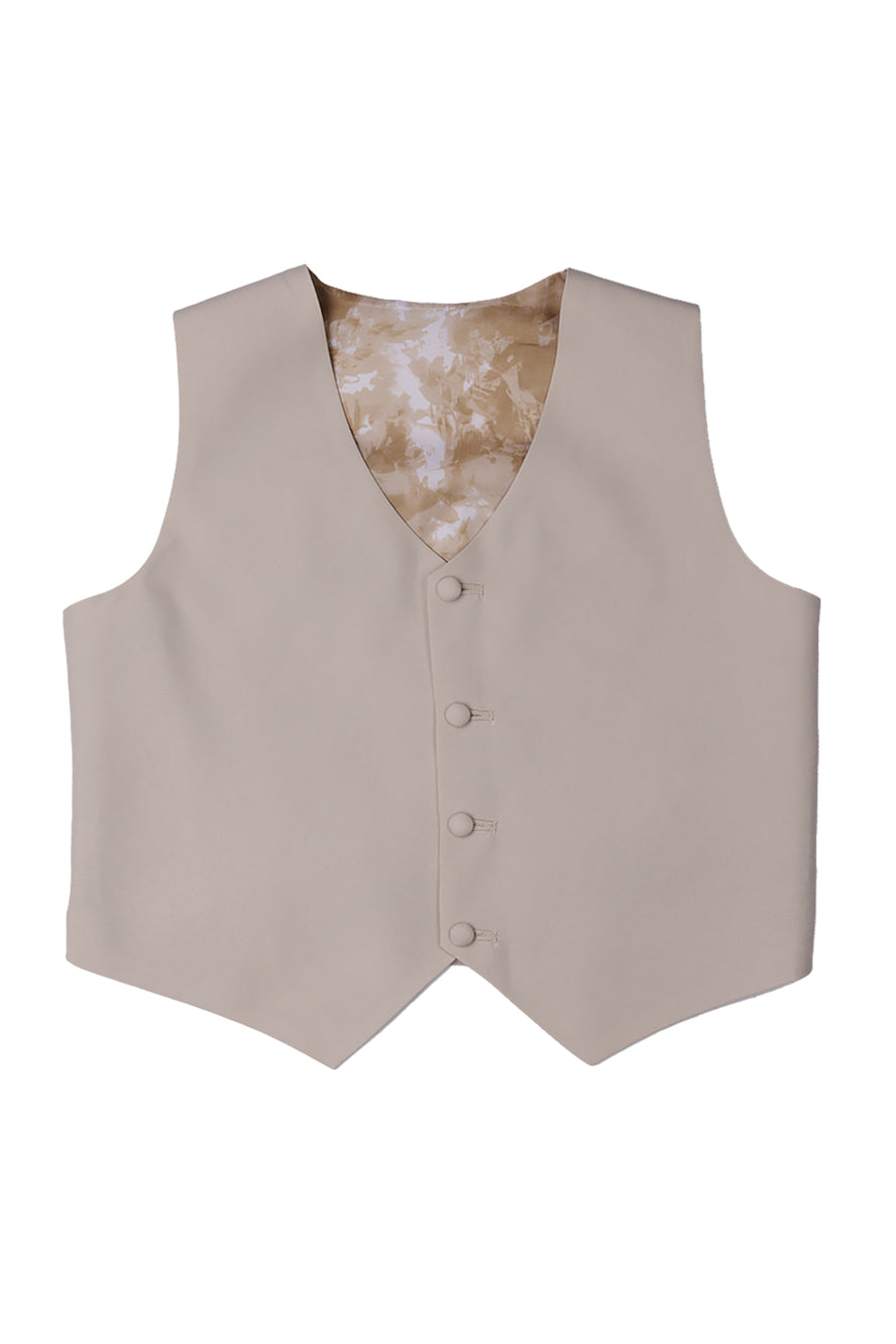 Little Tuxedos "Mason" Kids Tan Suit (5-Piece Set)