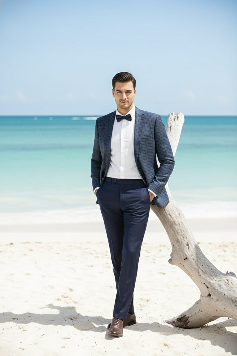 Blue Plaid Sports Jacket