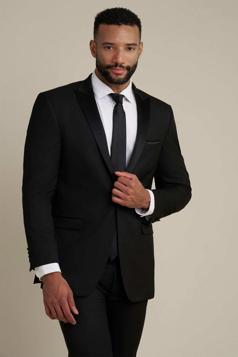 "Belmont" Black Tuxedo  Jacket (Separates)