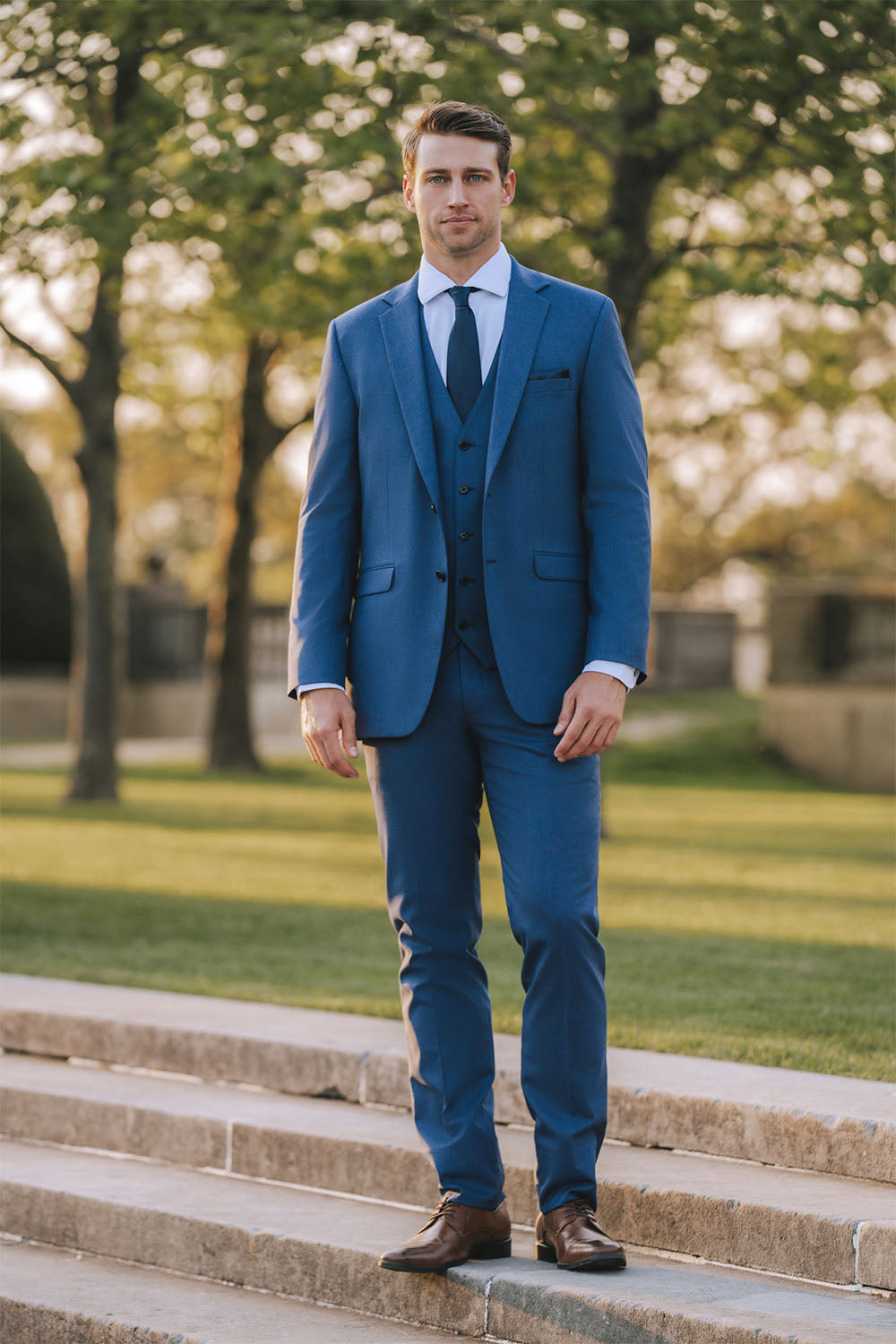Allure Men Savoy Blue Suit Jacket (Separates) 40L Slim Allure Men Savoy Blue Suit Jacket (Separates) 40L Slim
