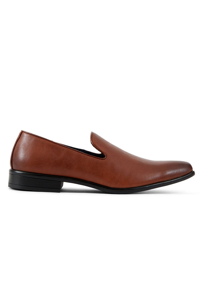slip on brown dress shoes Men's Brown Slip On Loafers