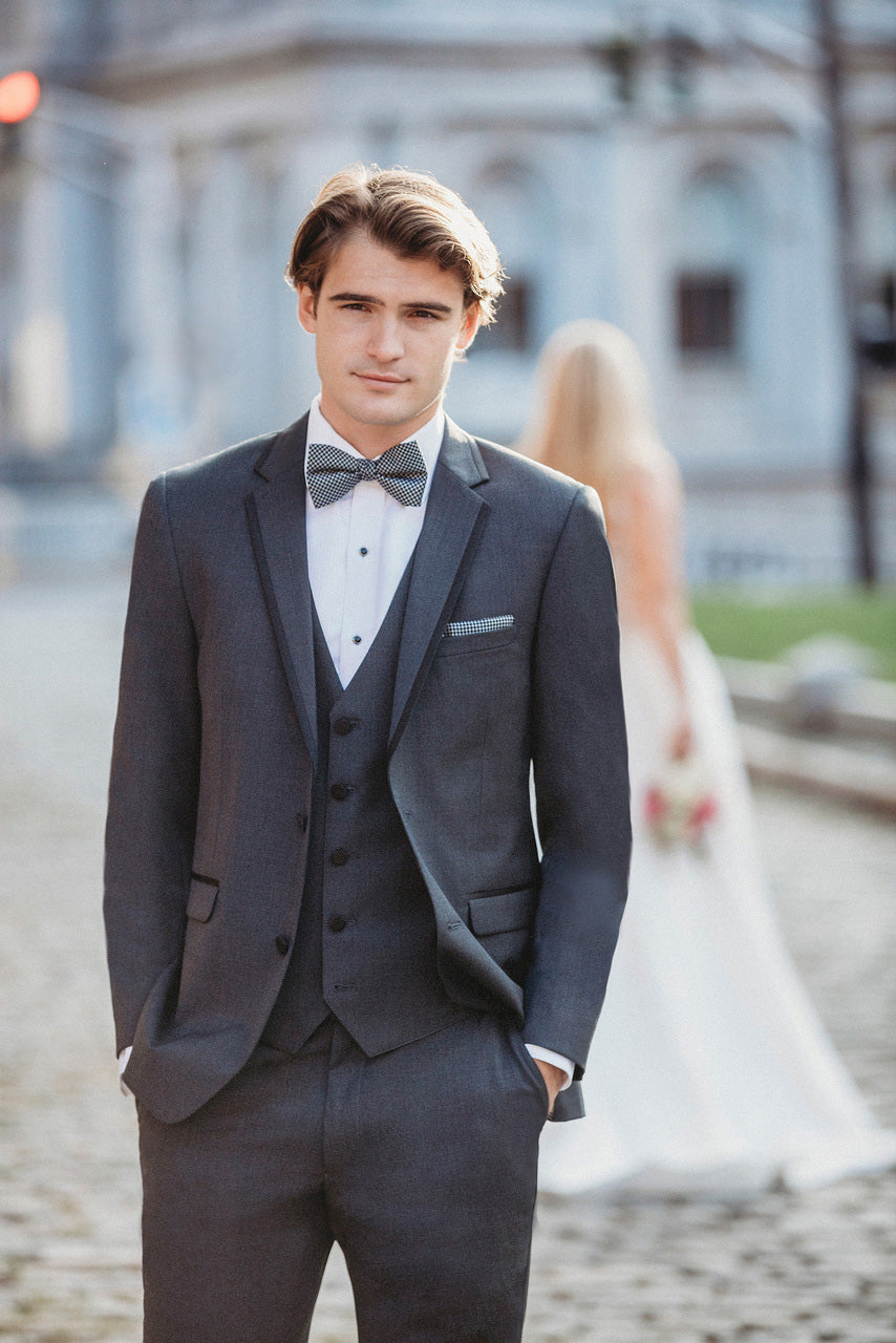 Allure Men "Brunswick" Granite Suit Vest