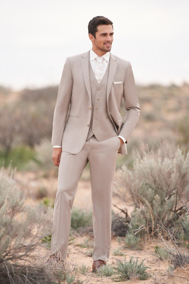 Allure Men "Brunswick" Sand Suit Vest
