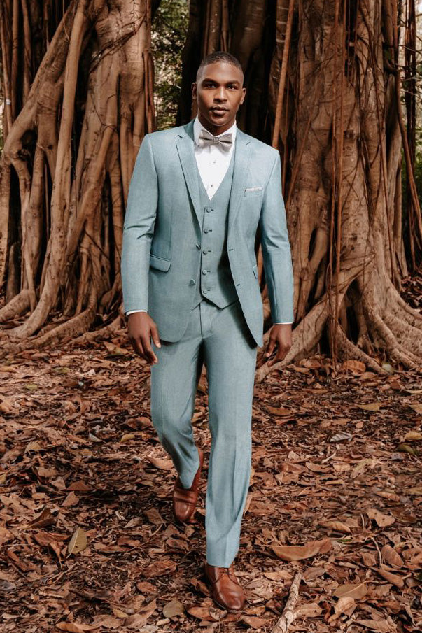 Allure Men "Brunswick" Sea Glass Suit Vest