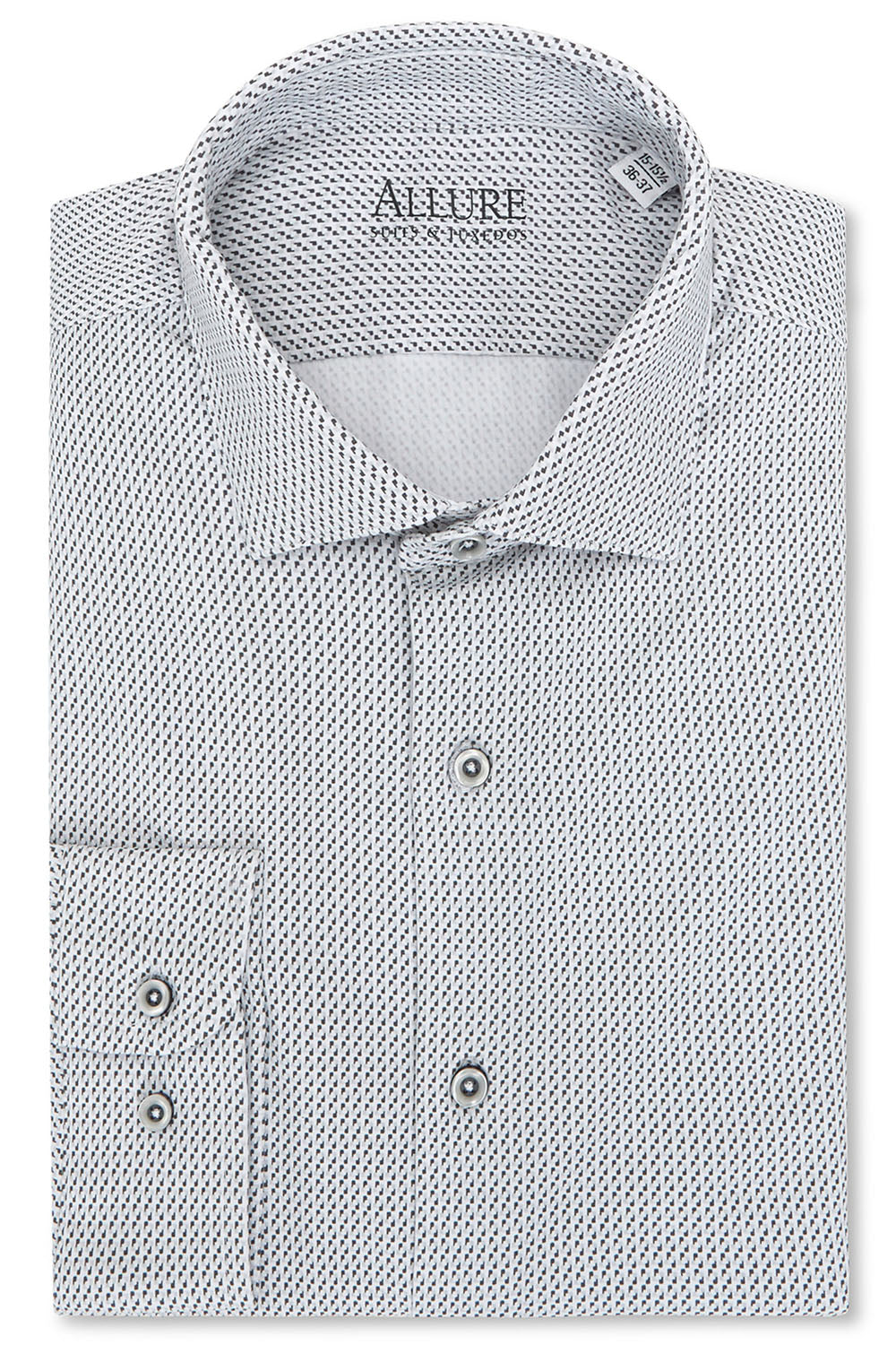 "Vanguard" Grey Laydown Formal Shirt