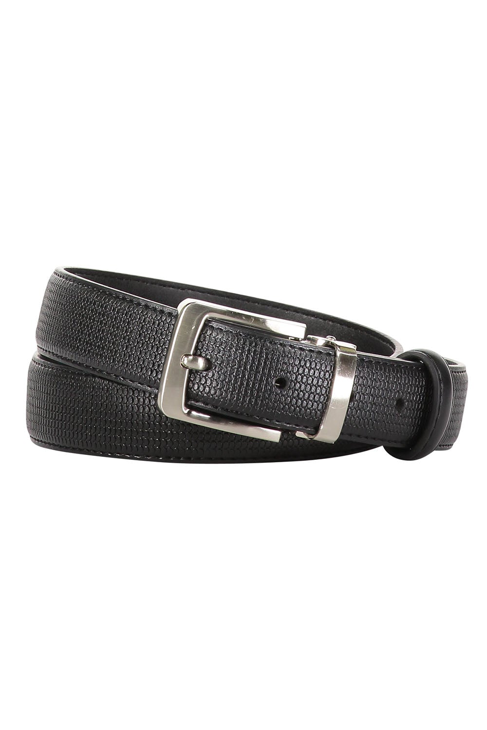 AXNY Black Kid's Perforated Belt